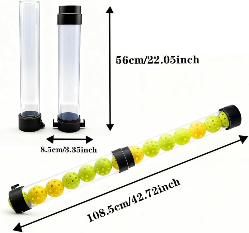 OLISDCCMY Pickleball Ball Retriever-Tennis Ball Retriever -Holds 15 Tennis Balls or 14 Pickleball | Detachable 2-Part Hopper Design (Clear)——No Balls Included. - Image 4